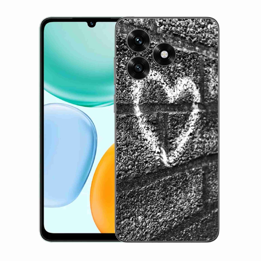 Zselés borítás mmCase a Honor X5c Plus számára - szív a falon