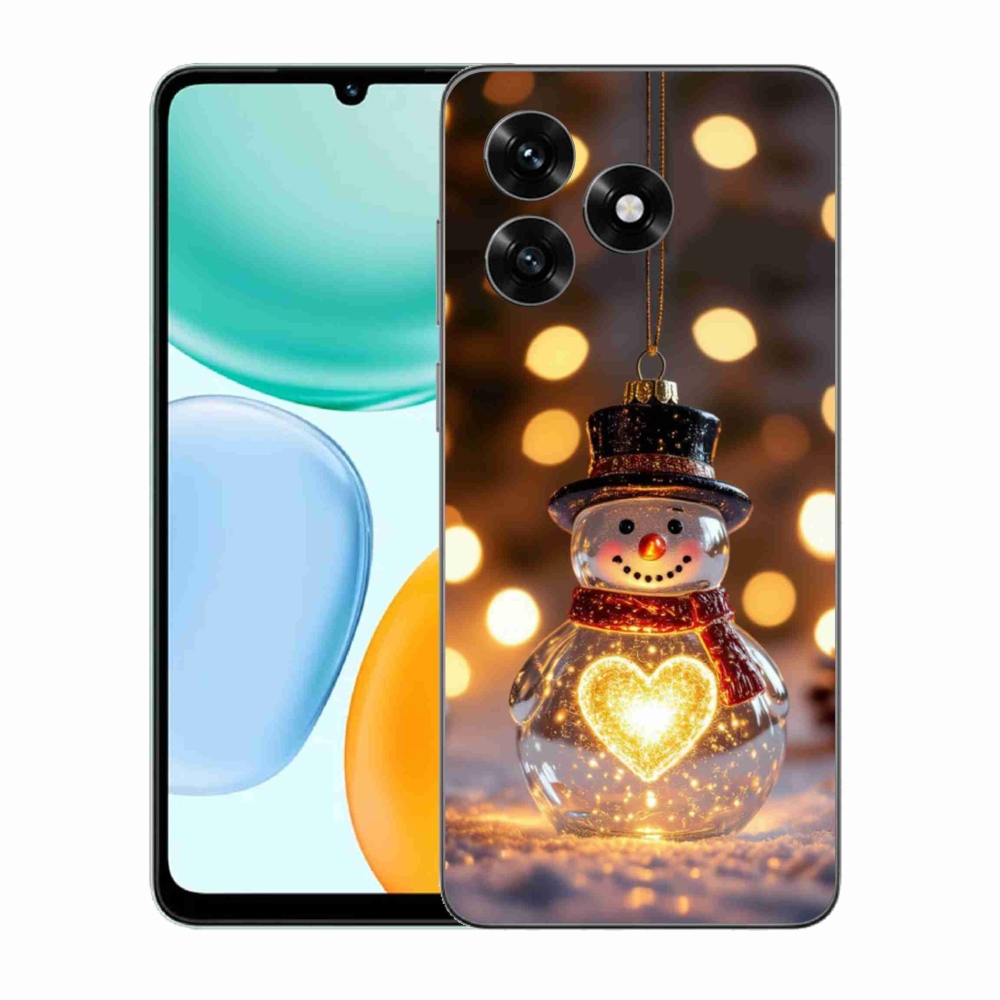 mmCase gél tok az Honor X5c Plus-hoz – világító karácsonyi hóember