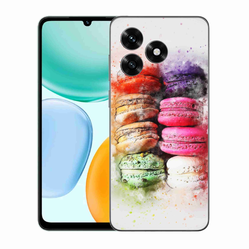 Zselés borítás mmCase a Honor X5c Plus számára - macaronok