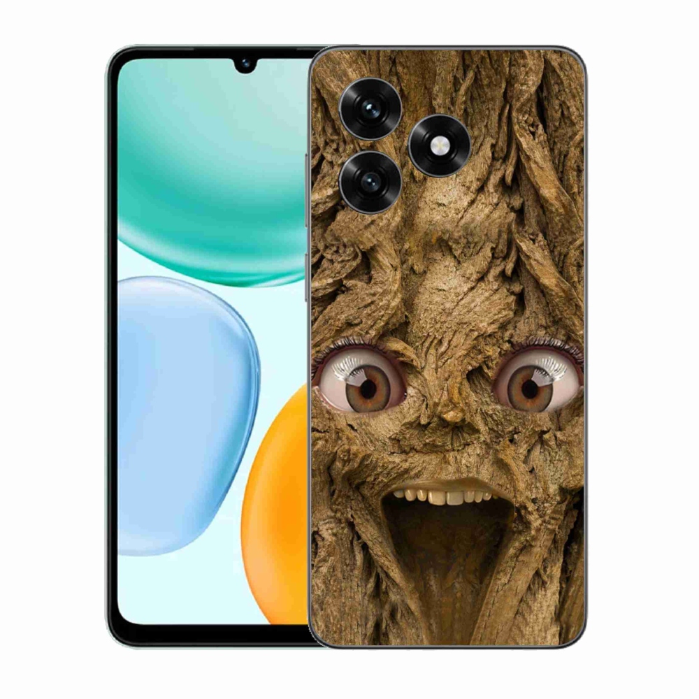 Gél borító mmCase a Honor X5c Plus számára - boldog fa szemekkel