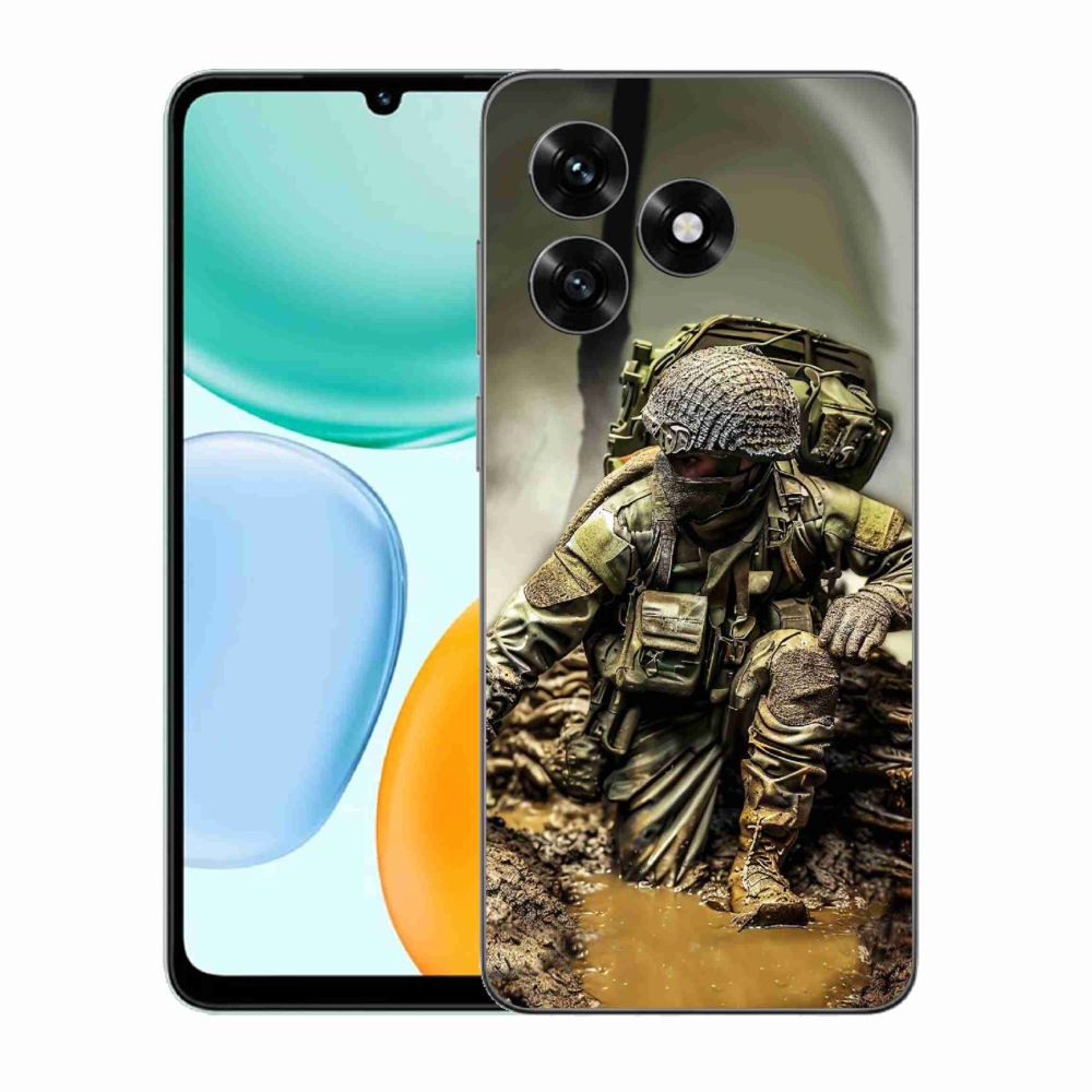 Zselés borítás mmCase a Honor X5c Plus számára - katona