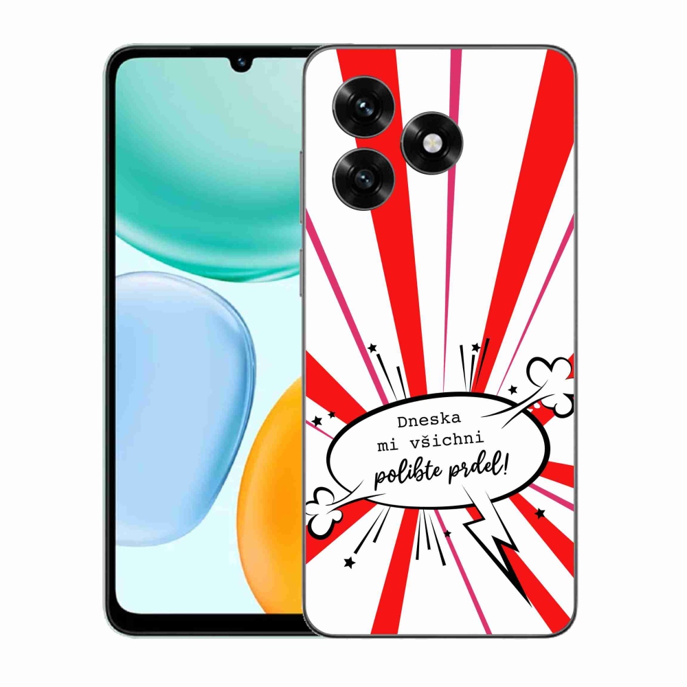 Gél borító mmCase a Honor X5c Plus készülékhez - vicces szöveg 15 fehér háttérrel