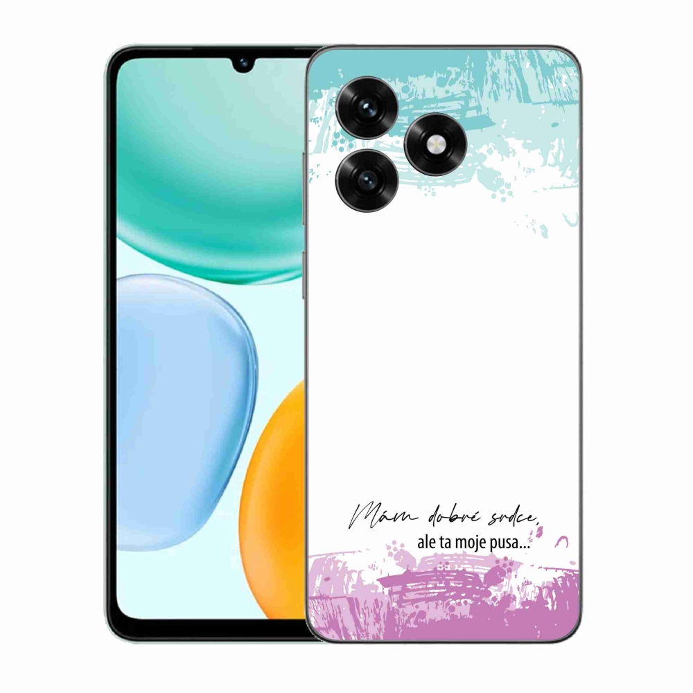 Gél borító mmCase a Honor X5c Plus-hoz - vicces szöveg 3 fehér háttérrel