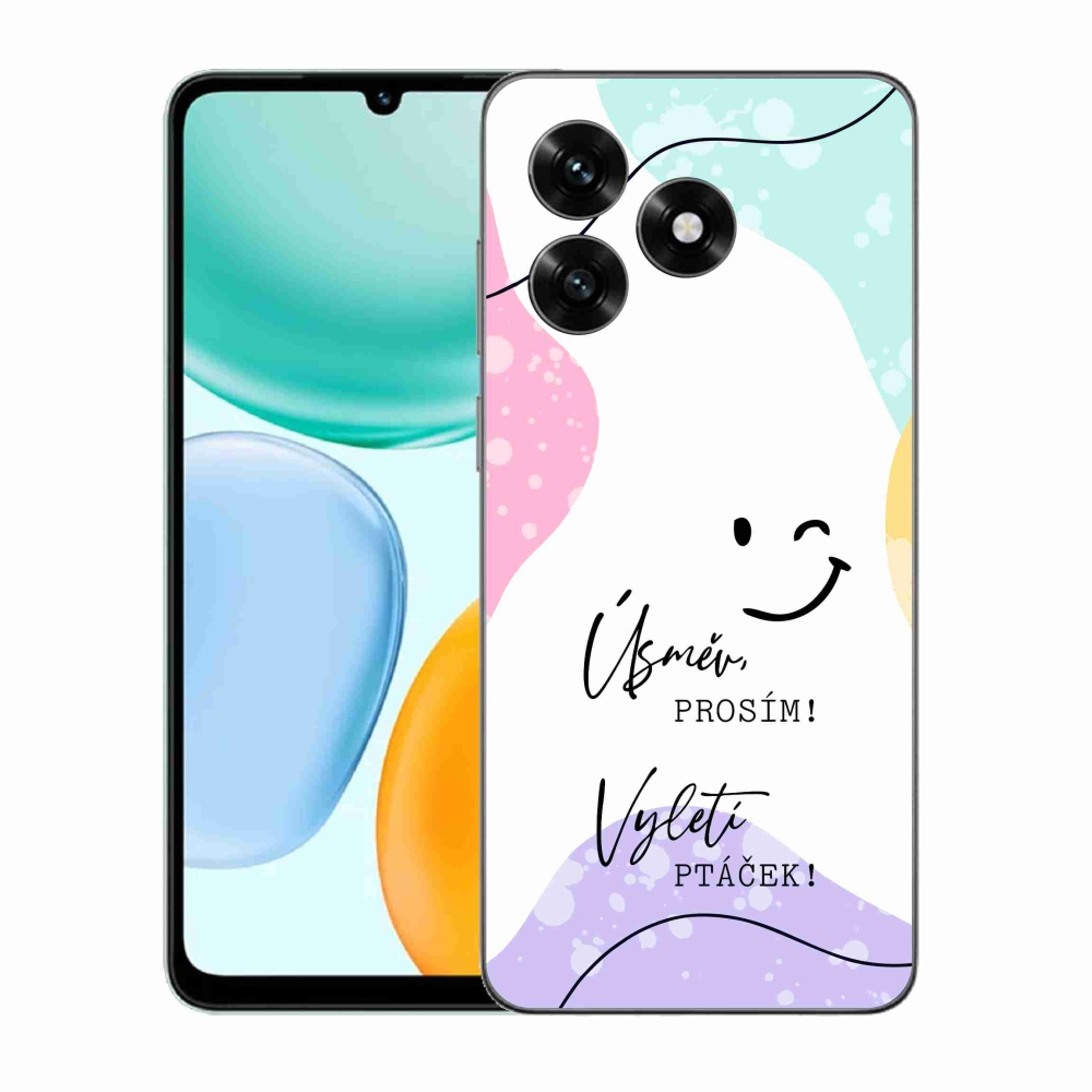 Gél borító mmCase a Honor X5c Plus-hoz - vicces szöveg 4 fehér háttérrel