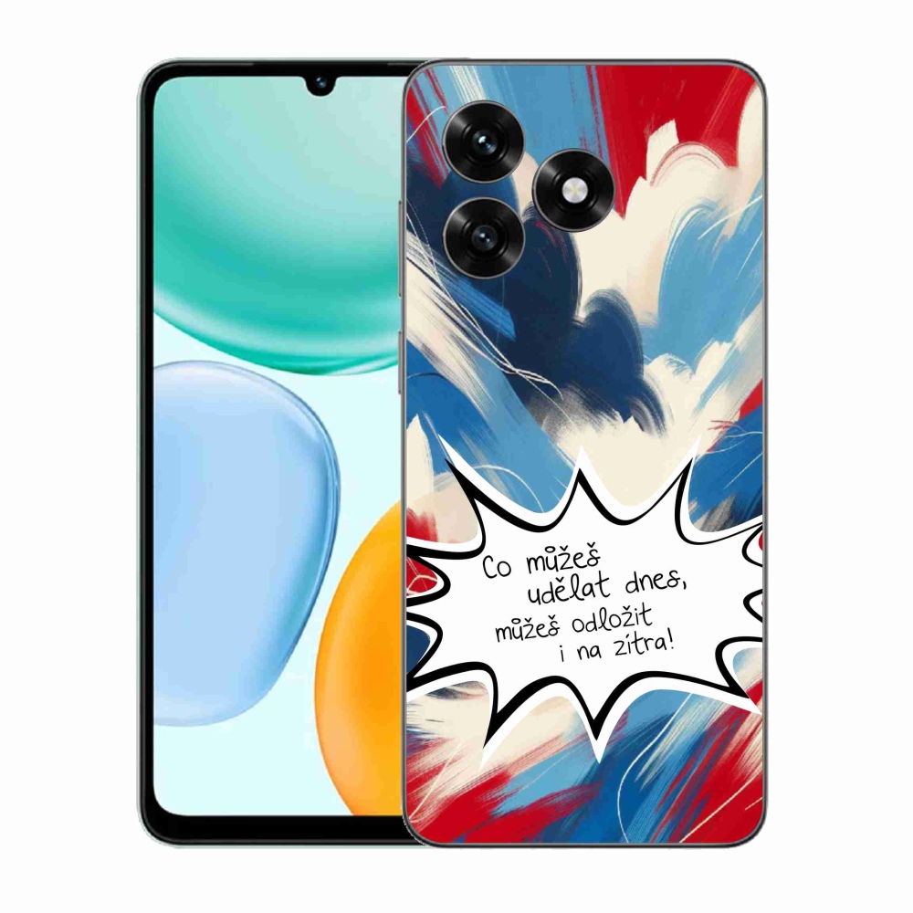 Gél borító mmCase a Honor X5c Plus készülékhez - vicces szöveg 9 fehér háttér