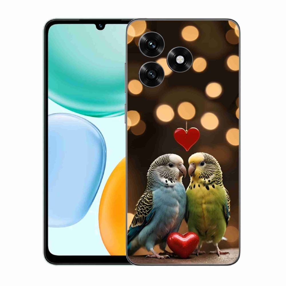 mmCase géltok az Honor X5c Plus-hoz – szerelmes papagájok
