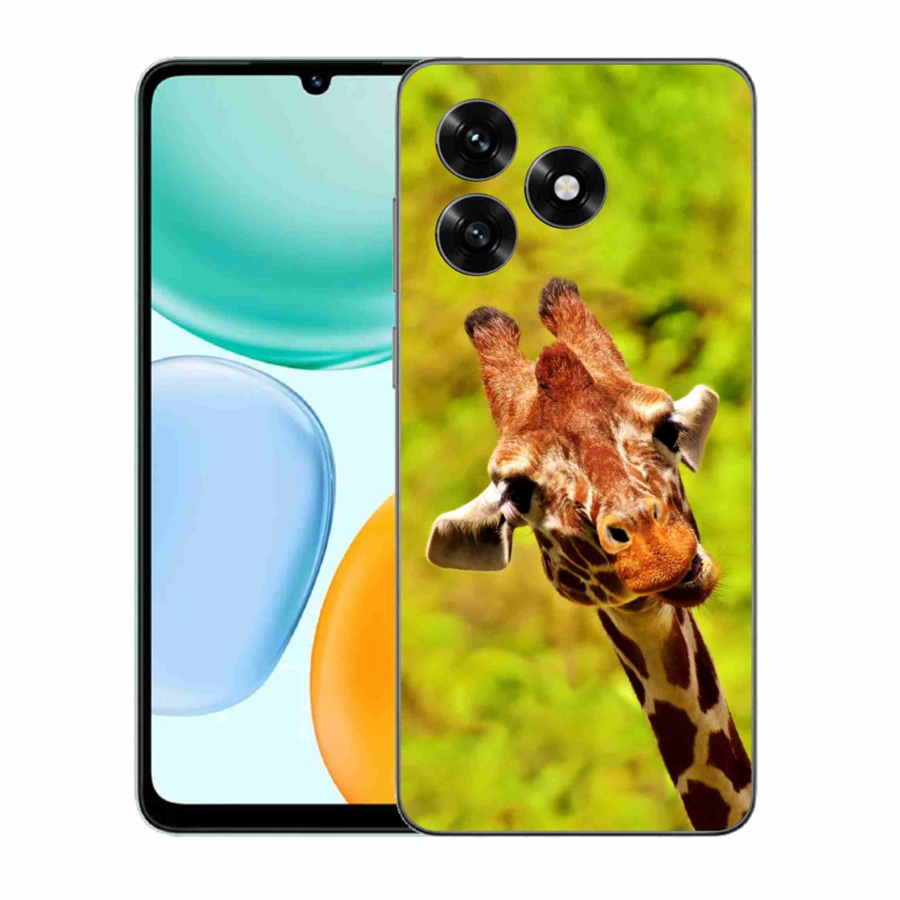 Zselés borítás mmCase a Honor X5c Plus számára - zsiráf