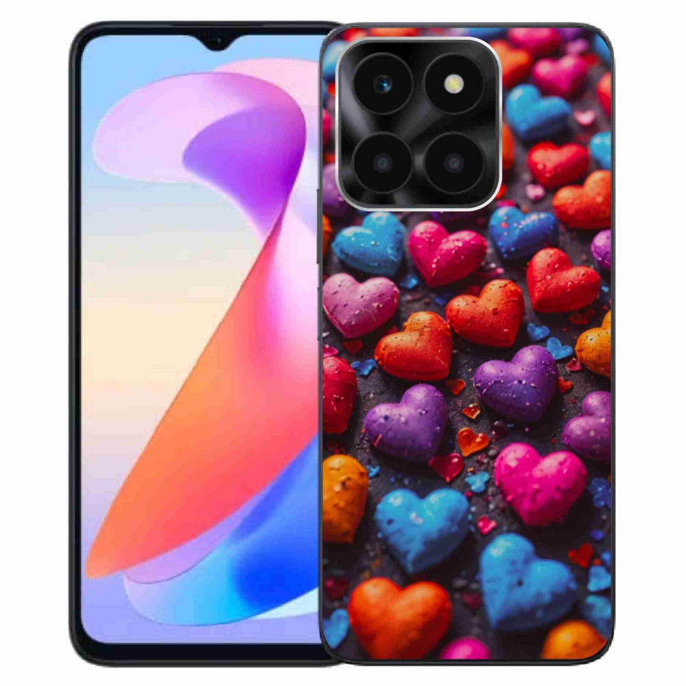 Zselés borítás mmCase a Honor X6a készülékhez - színes szív