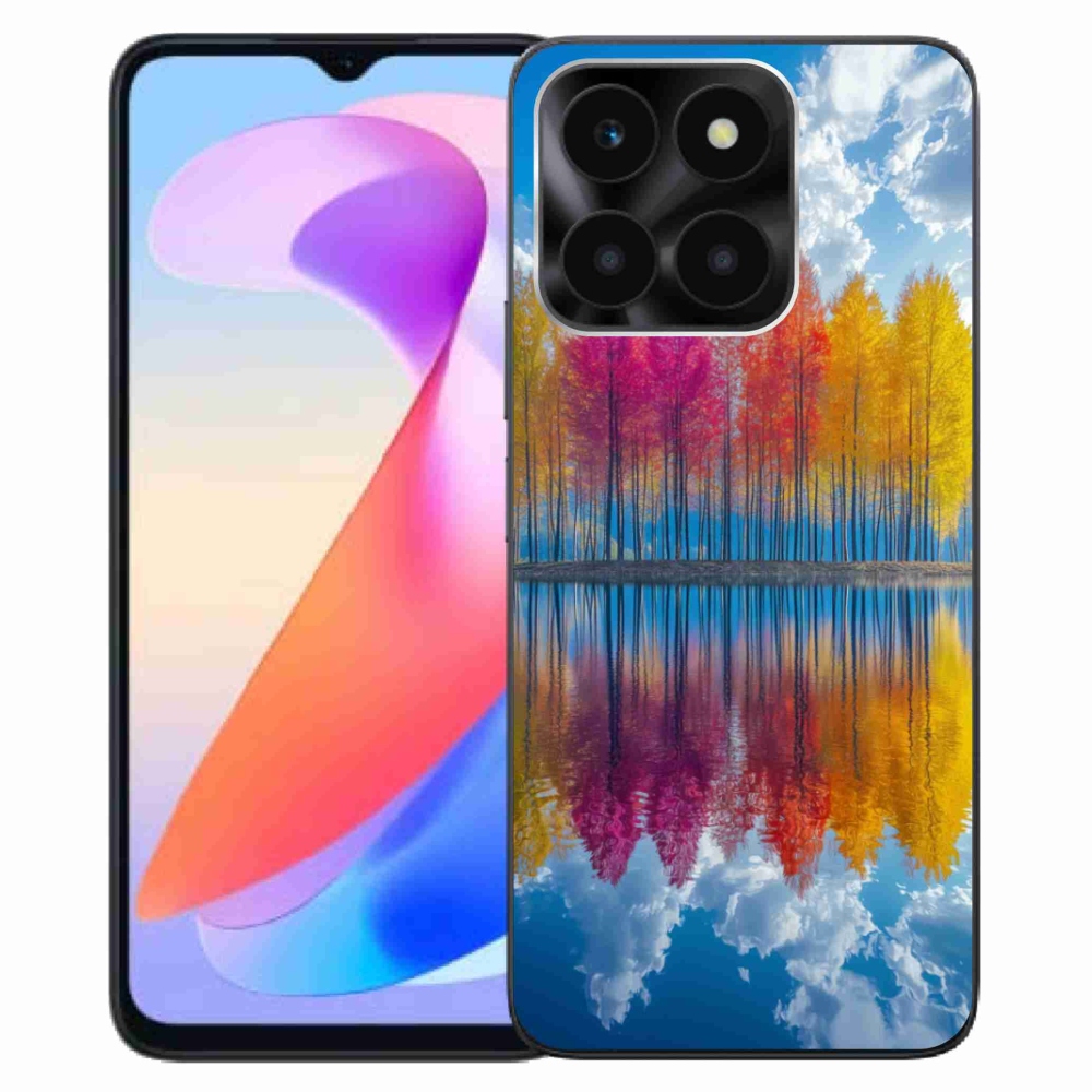 Zselés borítás mmCase a Honor X6a számára - színes fák