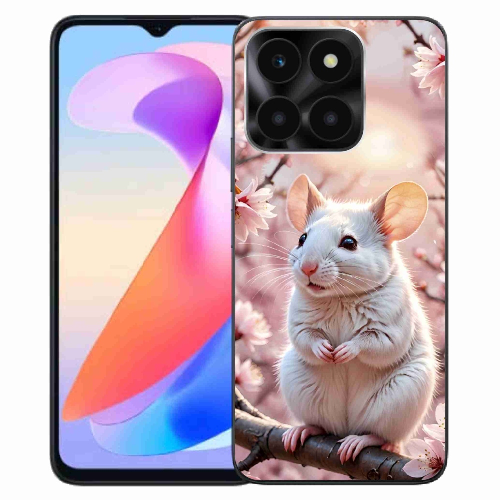 mmCase géltok az Honor X6a-hoz – fehér egér egy ágon