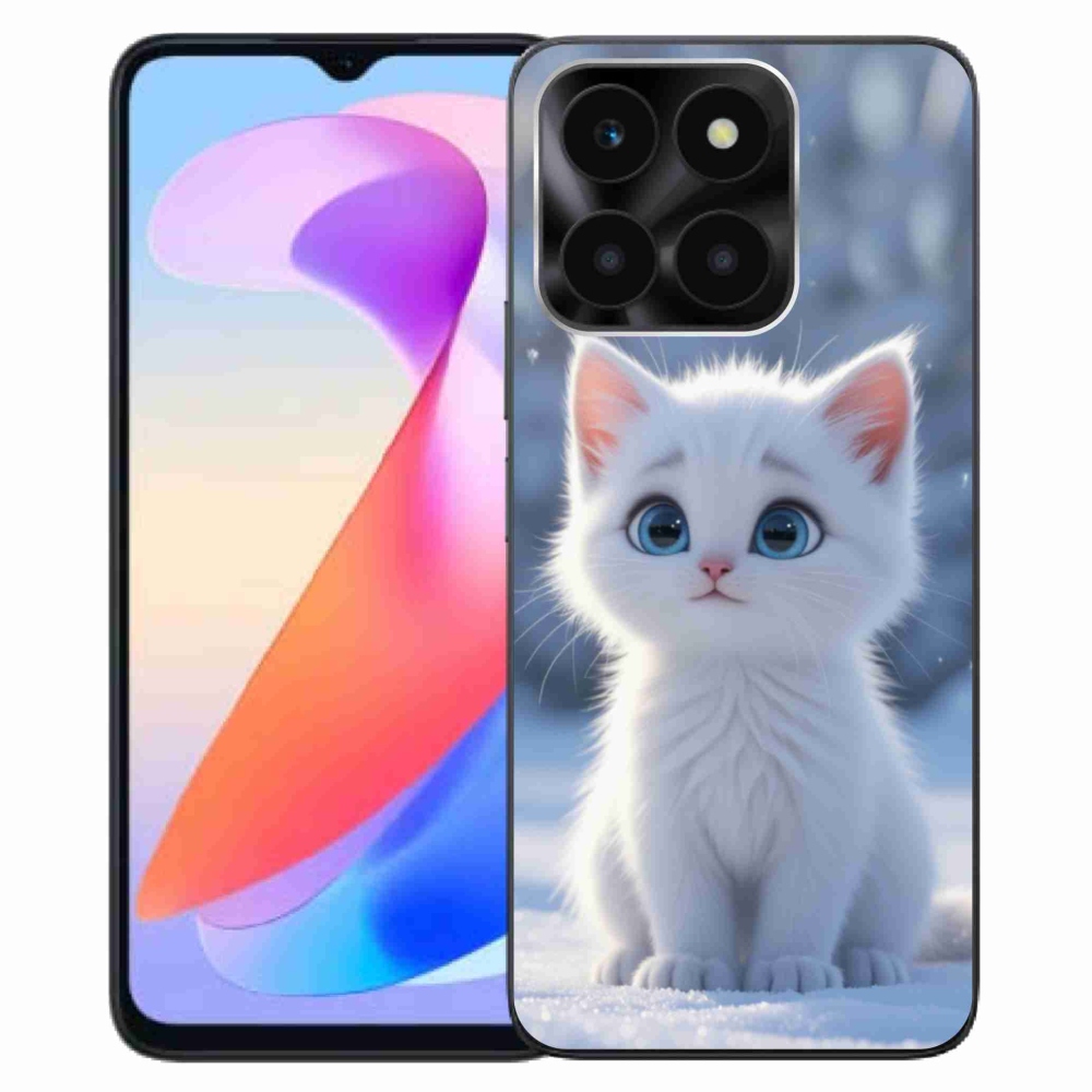 mmCase gél tok az Honor X6a-hoz – fehér cica 3