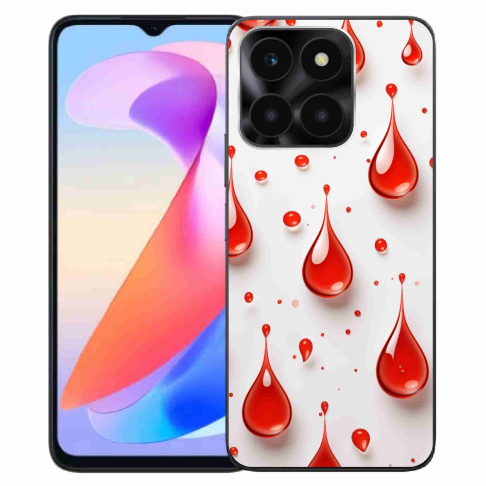 Zselés borítás mmCase a Honor X6a készülékhez - piros cseppek