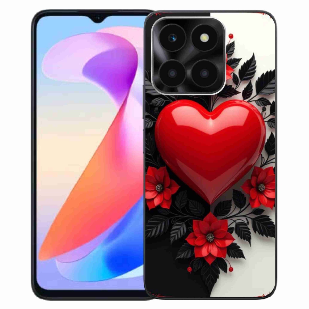 Zselés borítás mmCase a Honor X6a készülékhez - piros szív