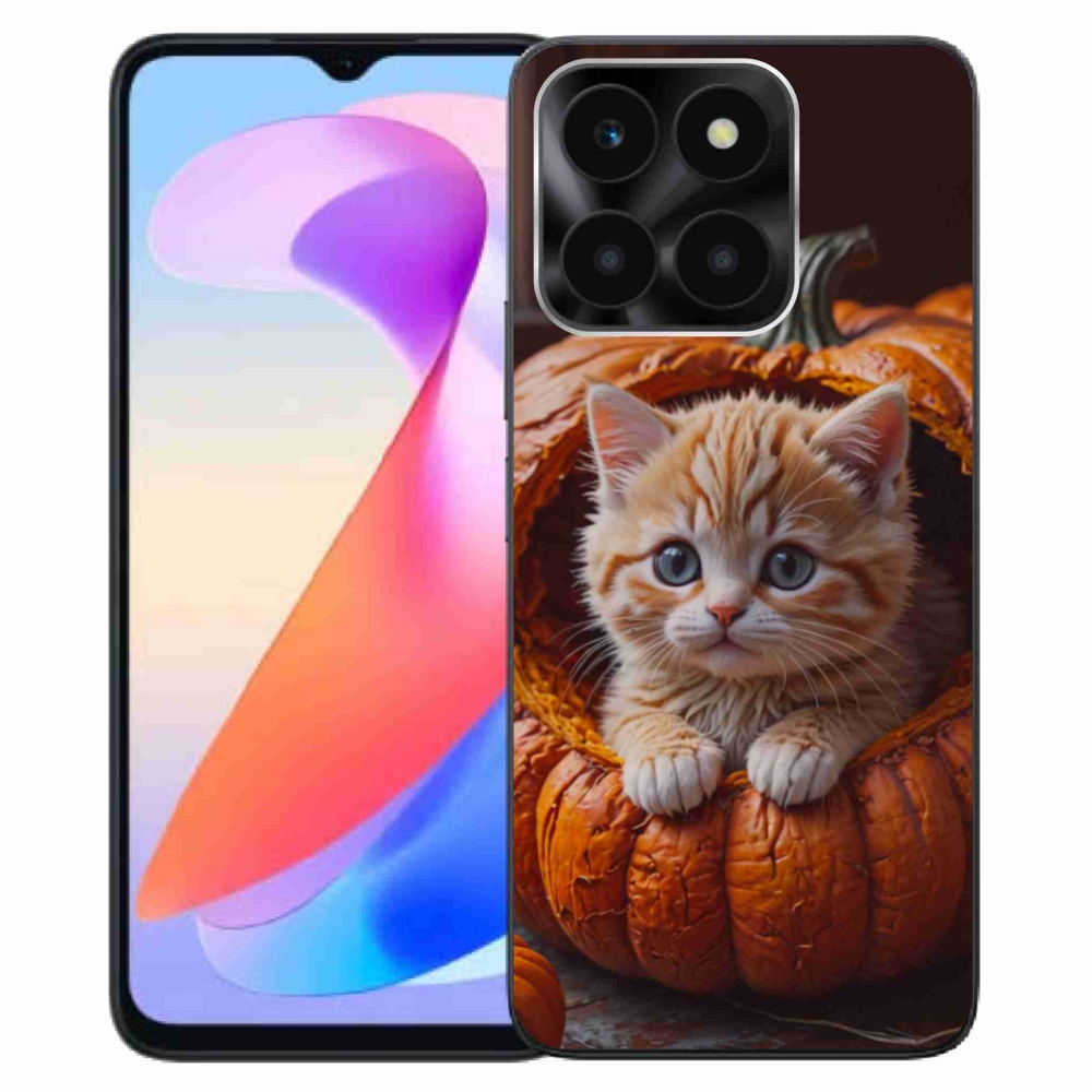 Zselés borítás mmCase a Honor X6a készülékhez - cica és tök 2