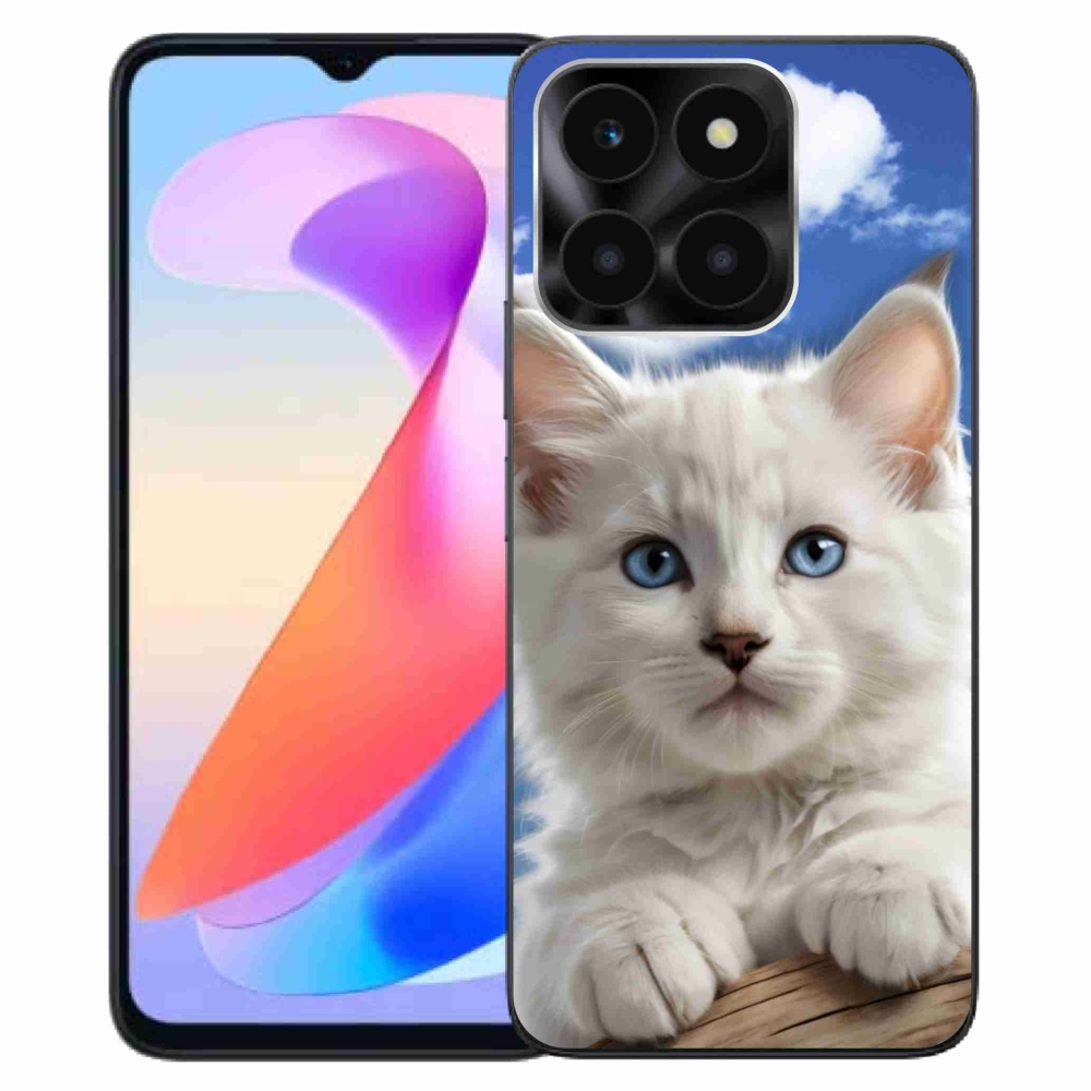 mmCase gél tok az Honor X6a-hoz – cica és felhők