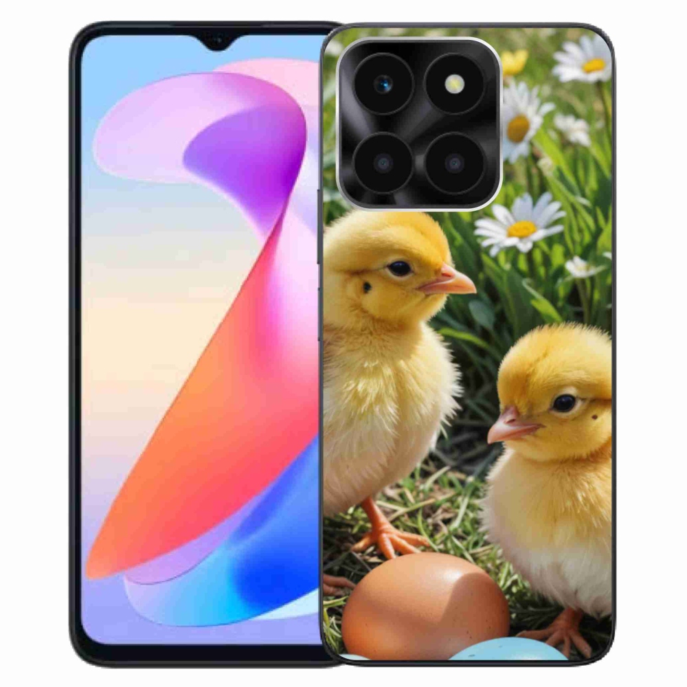 Gél védőburkolat mmCase a Honor X6a készülékhez - csirkék