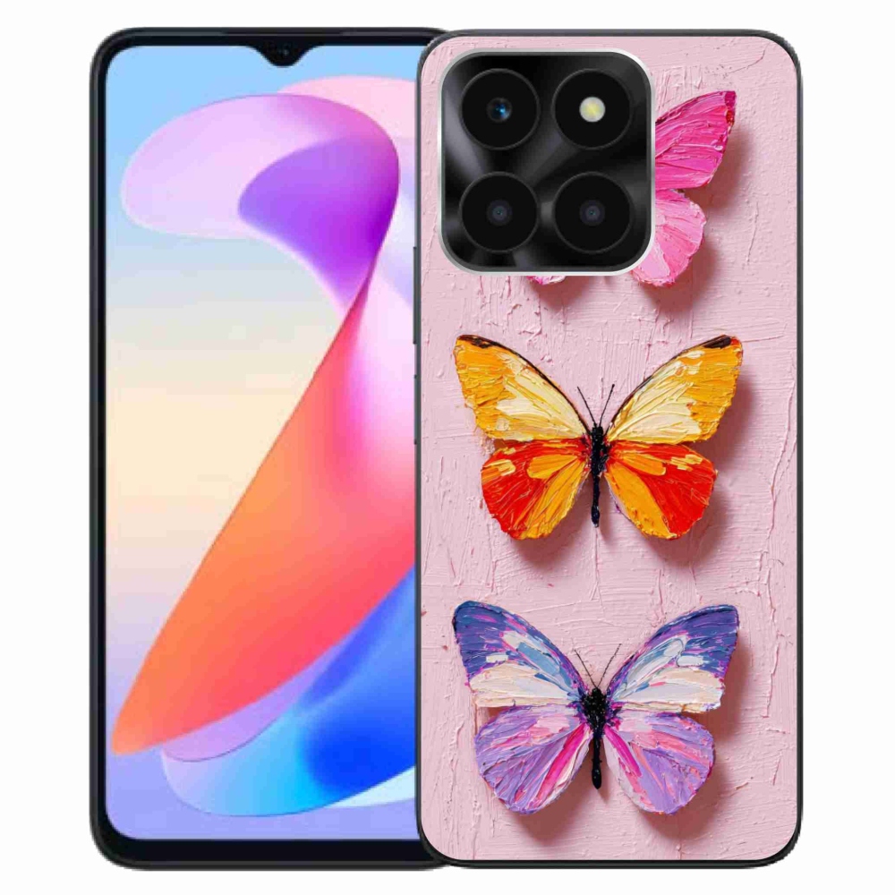 Gél borítás mmCase a Honor X6a számára - pillangó szentháromság