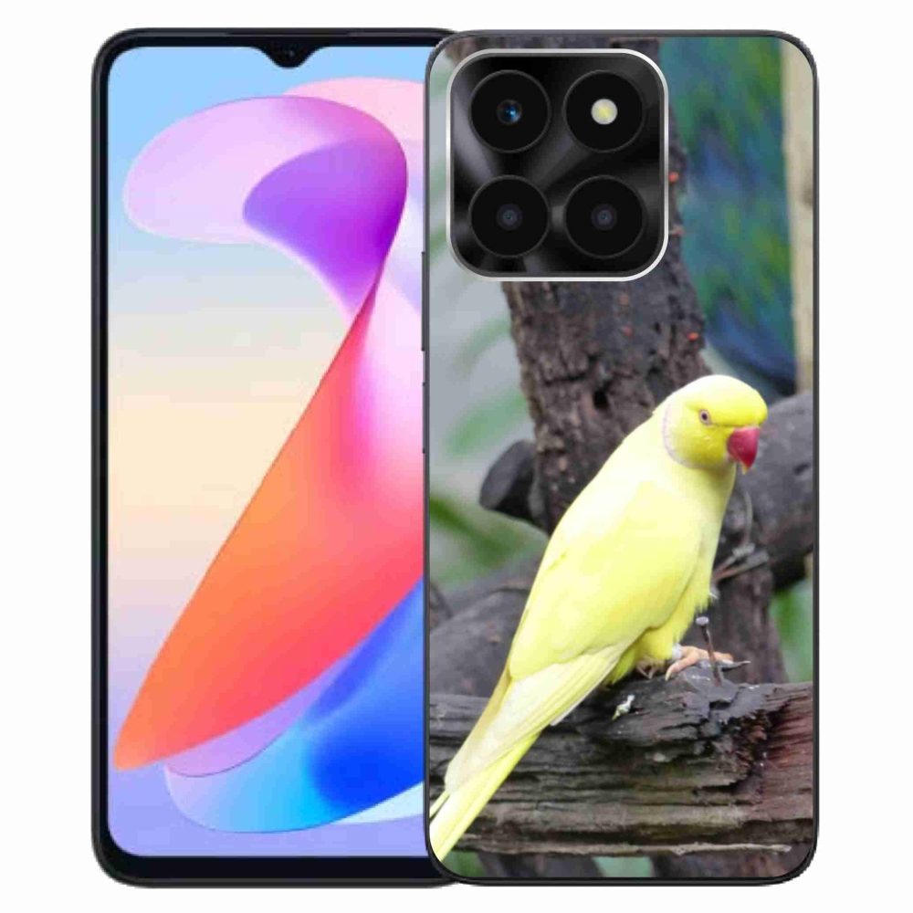 Gél borítás mmCase a Honor X6a készülékhez - papagáj alexander sárga