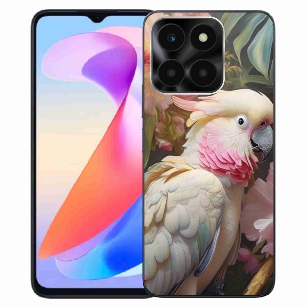 Zselés borítás mmCase a Honor X6a készülékhez - papagáj kakadu rózsaszín 2