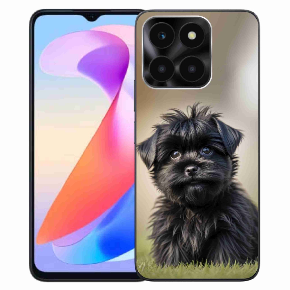 mmCase gél tok az Honor X6a-hoz – aranyos fekete kutyus
