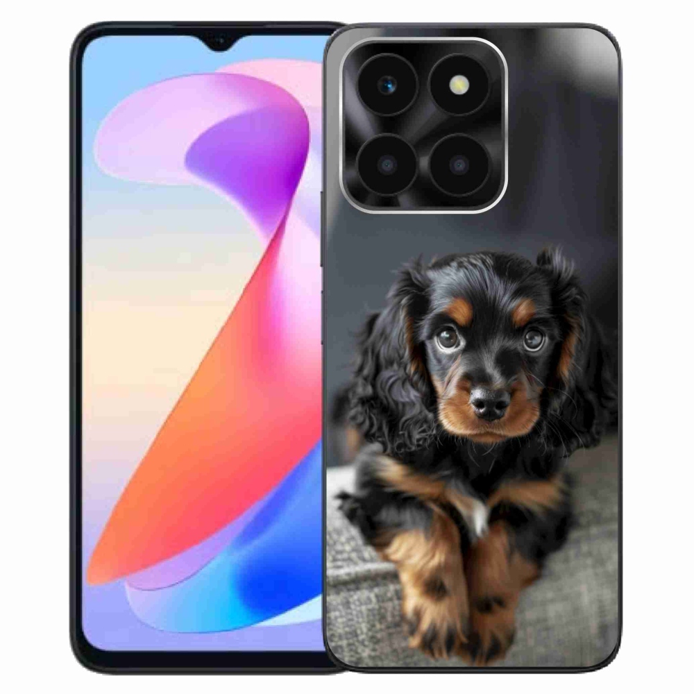 mmCase gél tok az Honor X6a-hoz – aranyos, hosszúszőrű tacskó