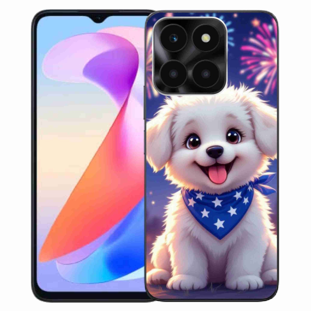 Gél borítás mmCase a Honor X6a számára - ünnepi kiskutya