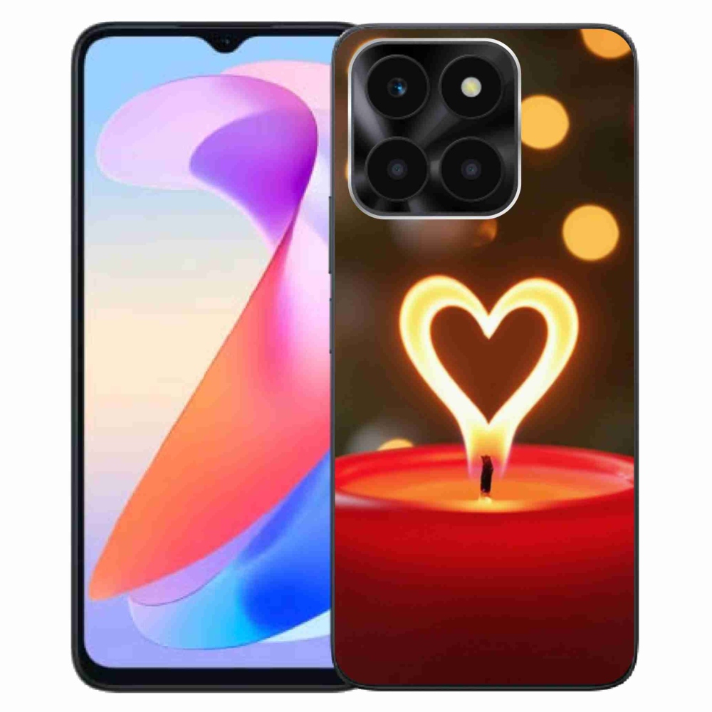 Zselés borítás mmCase a Honor X6a készülékhez - láng szíve