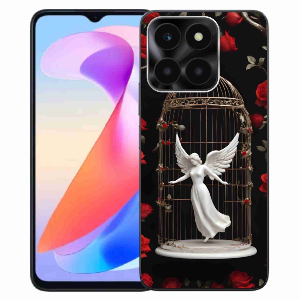 Zselés borítás mmCase a Honor X6a számára - csapdába esett angyal