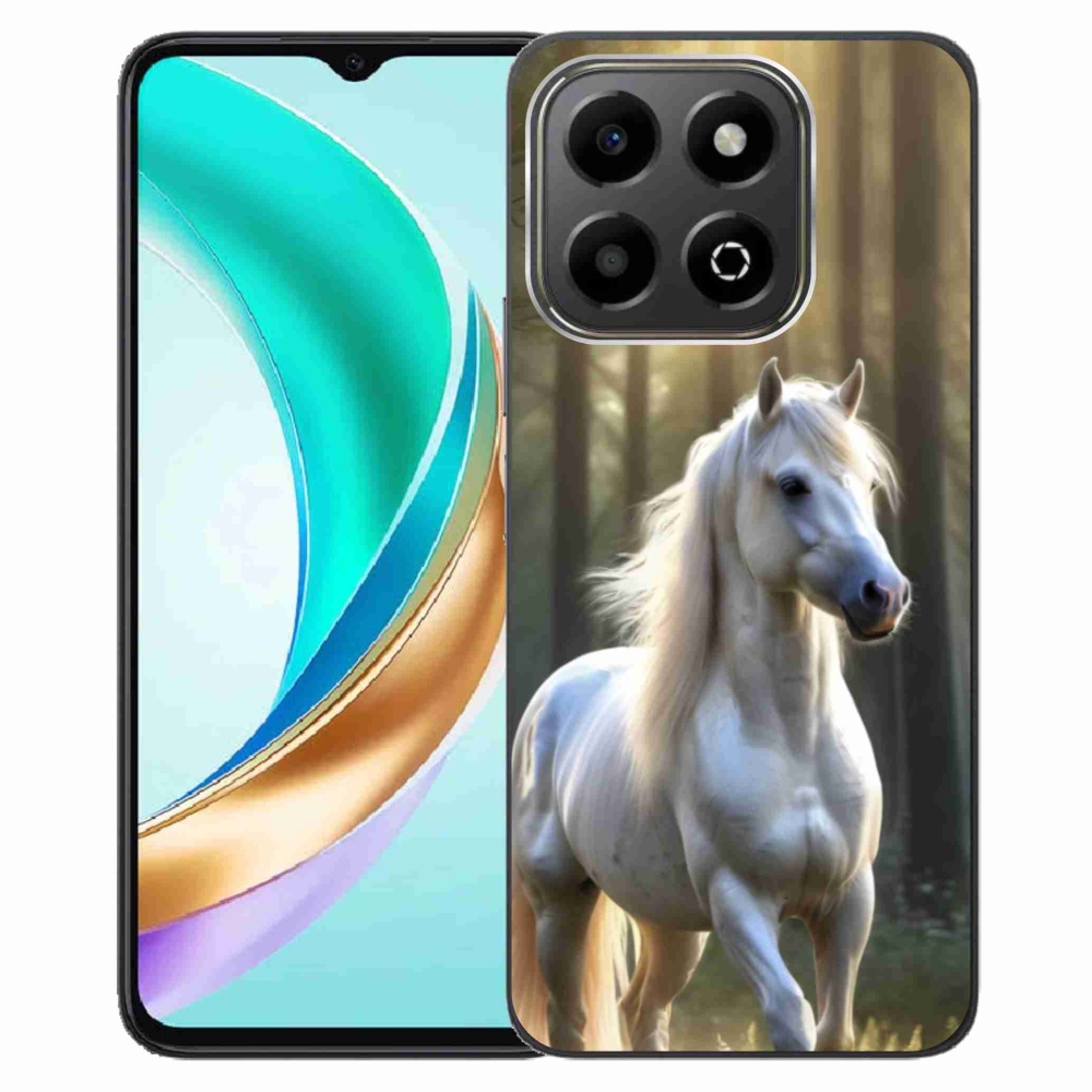 Zselés borítás mmCase a Honor X6b készülékhez - fehér ló 3