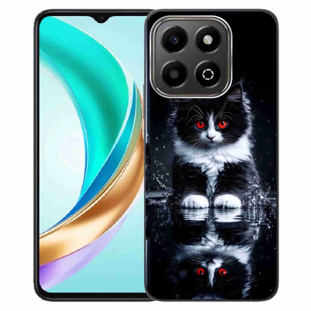 Zselés borítás mmCase a Honor X6b készülékhez - fekete-fehér cica