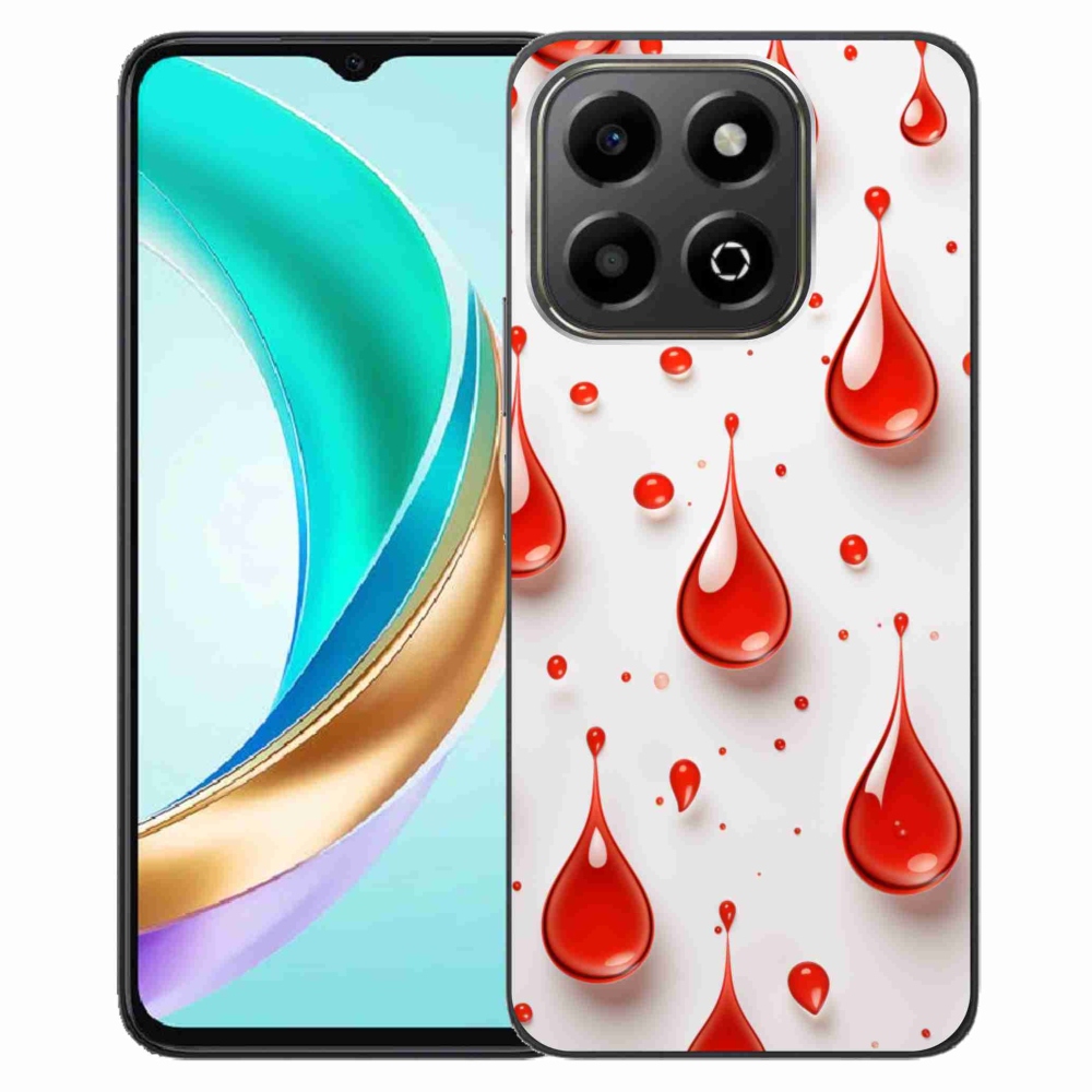 Zselés borítás mmCase a Honor X6b készülékhez - piros cseppek