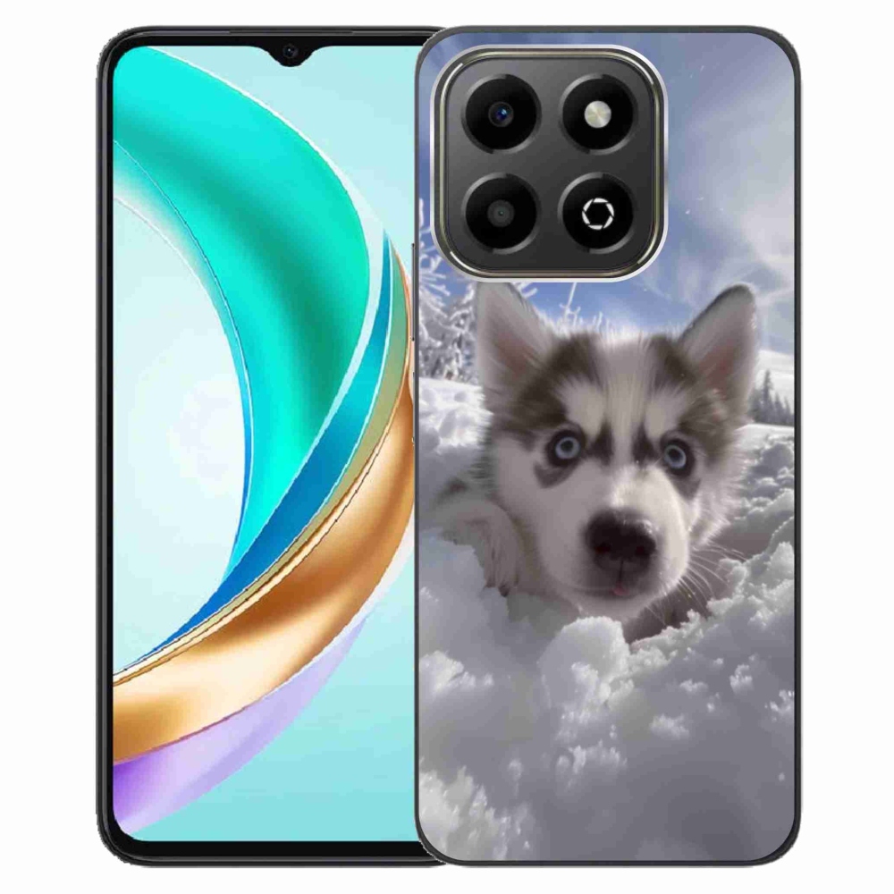 Gél borítás mmCase a Honor X6b számára - husky a hóban