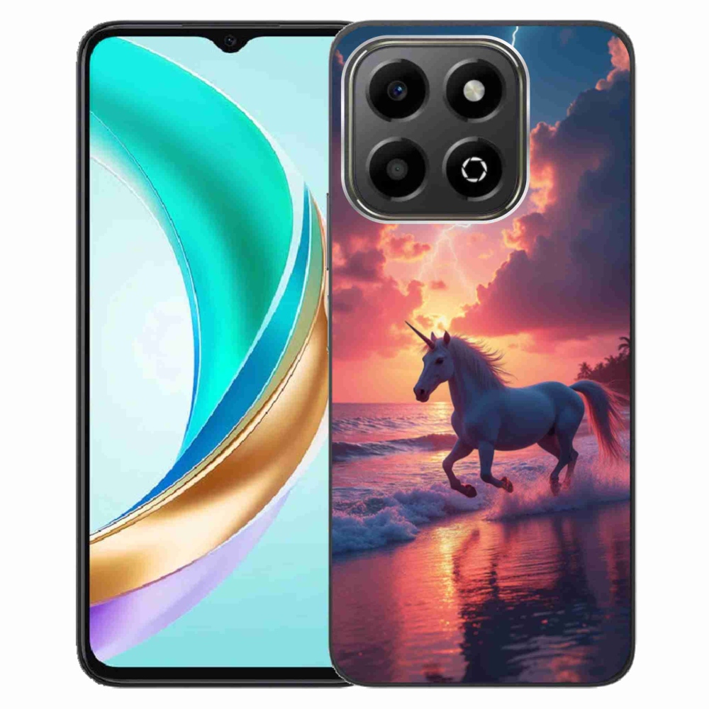 Gél borítás mmCase a Honor X6b készülékhez - egyszarvú a tengerparton