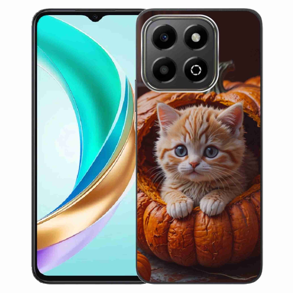 Zselés borítás mmCase a Honor X6b készülékhez - cica és tök 2