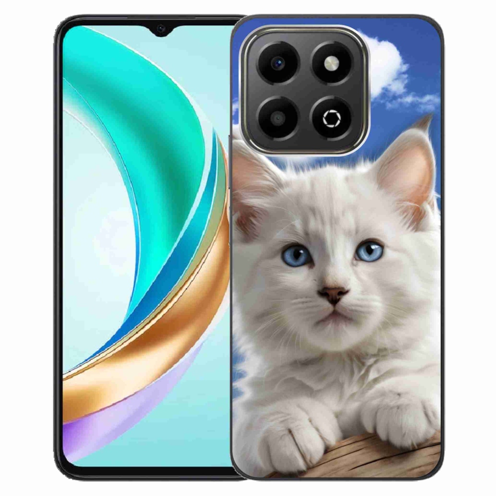 mmCase gél tok az Honor X6b-hez – cica és felhők