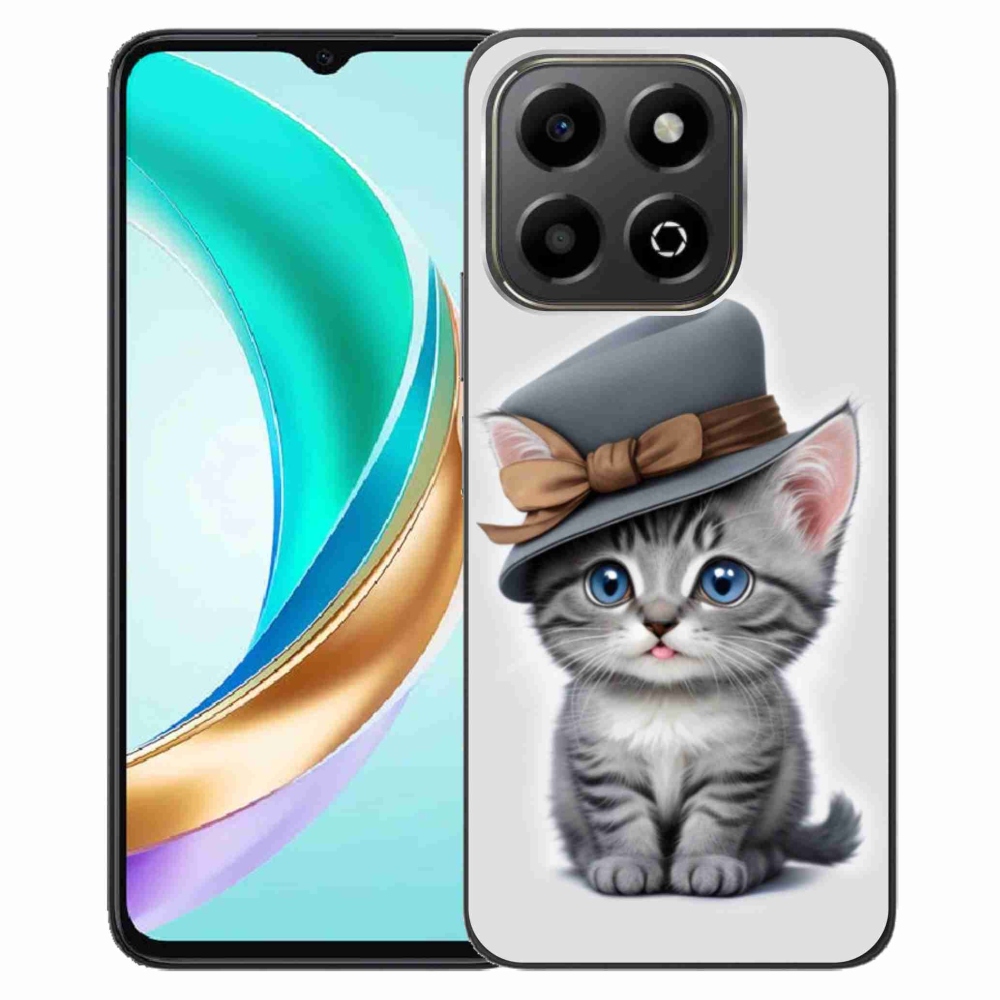 Zselés borítás mmCase a Honor X6b készülékhez - cica sapkával