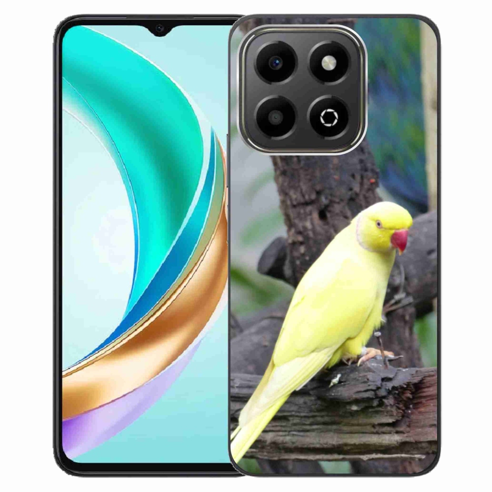 Zselés borítás mmCase a Honor X6b készülékhez - papagáj alexander sárga