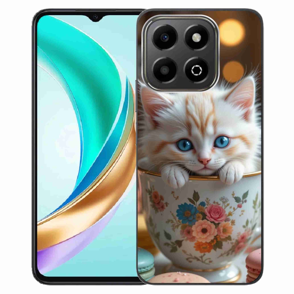 Gél borítás mmCase a Honor X6b számára - aranyos cica 6