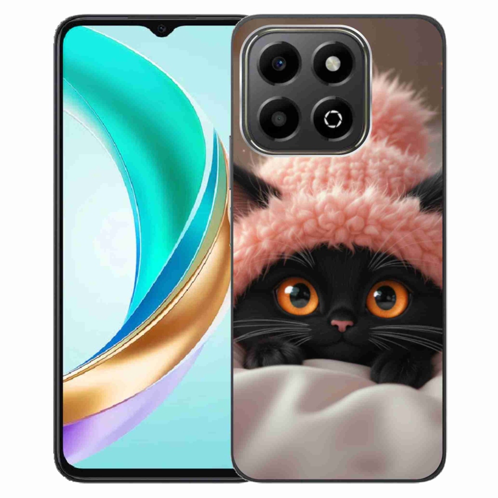 Gél borító mmCase a Honor X6b számára - aranyos cica 7