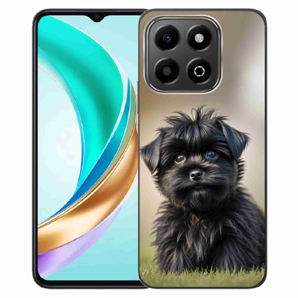 mmCase gél tok az Honor X6b-hez – aranyos fekete kutyus