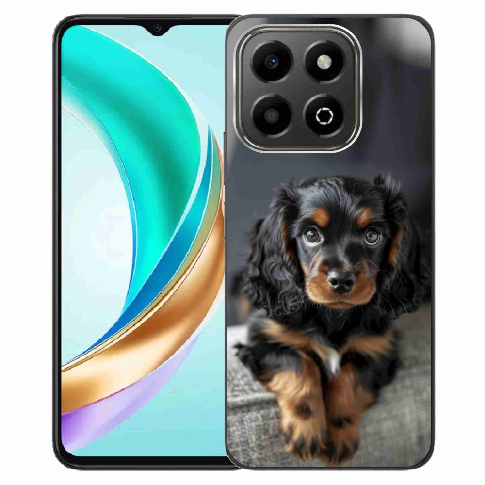mmCase gél tok az Honor X6b-hez – aranyos, hosszúszőrű tacskó