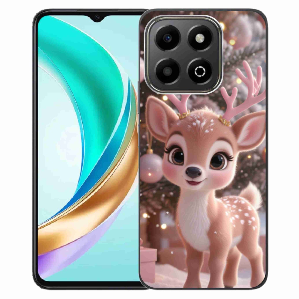 Zselés borítás mmCase a Honor X6b készülékhez - aranyos rénszarvas