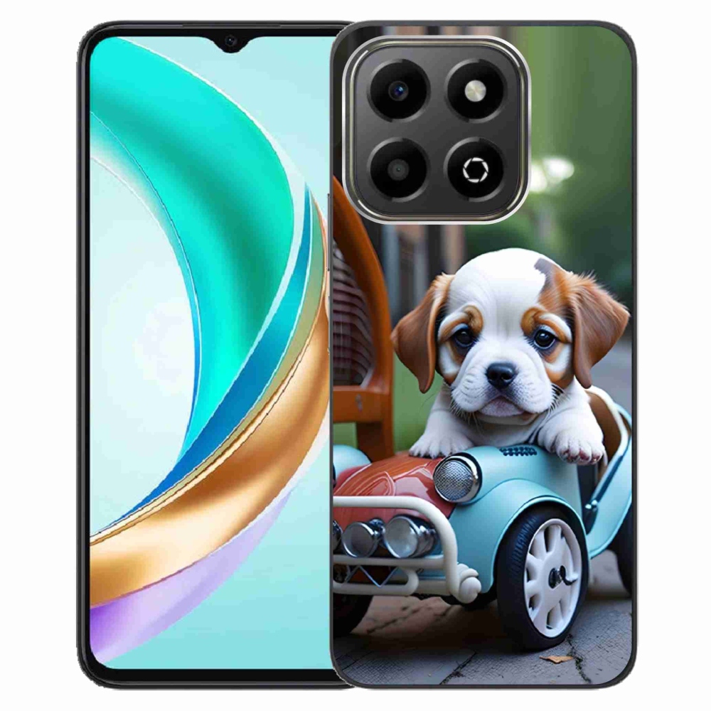mmCase géltok az Honor X6b-hez – kiskutya egy retro autóban