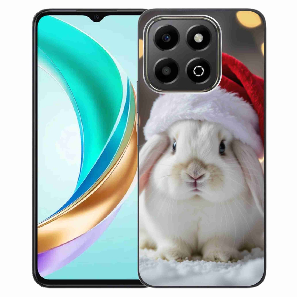 Zselés borítás mmCase a Honor X6b számára - karácsonyi nyuszi