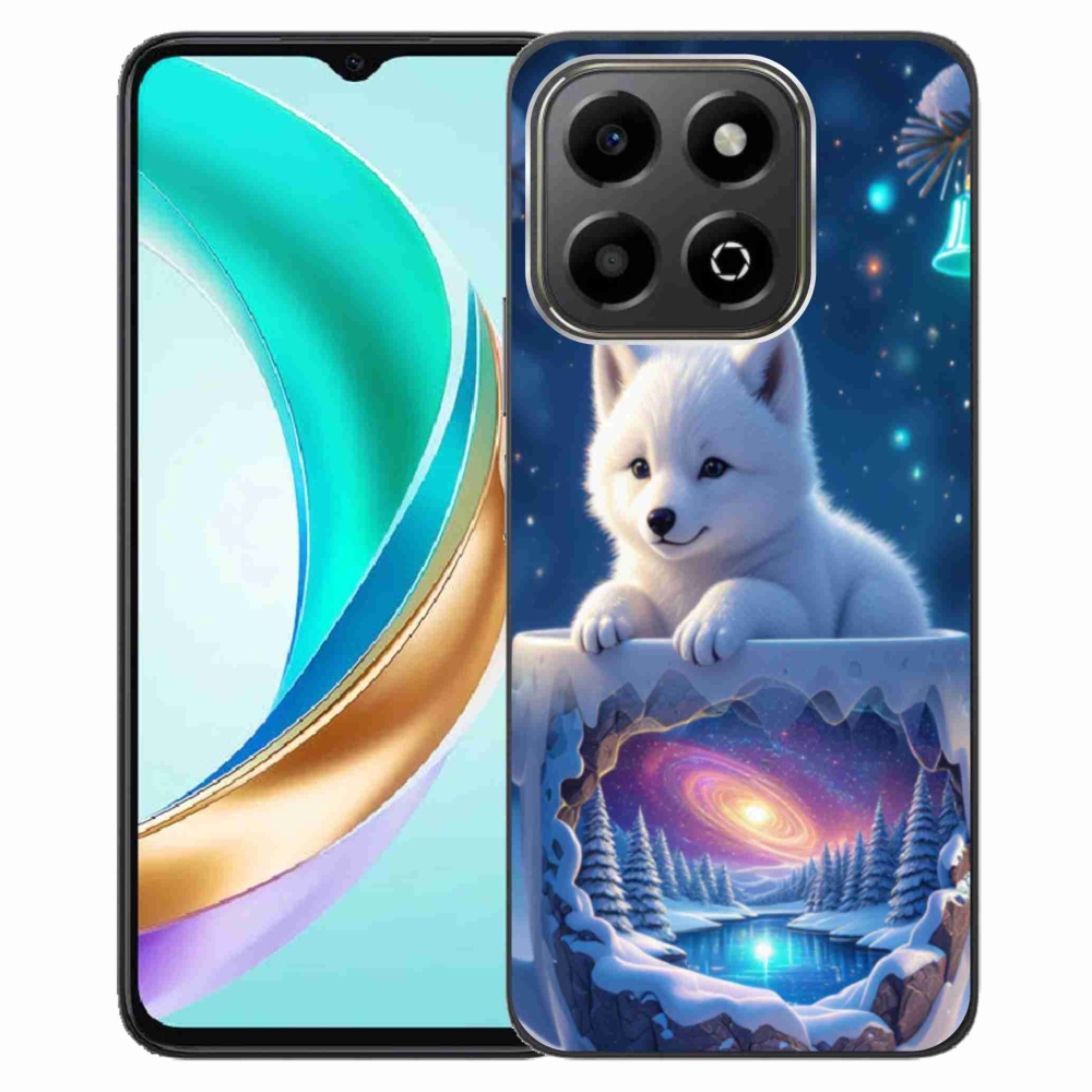 Gél borítás mmCase a Honor X6b számára - Karácsonyi kölyökkutya