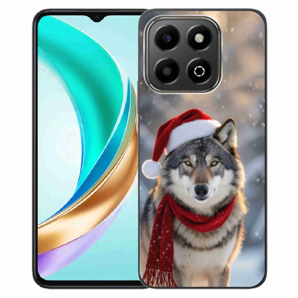 Gél borítás mmCase a Honor X6b készülékhez - Karácsonyi farkas