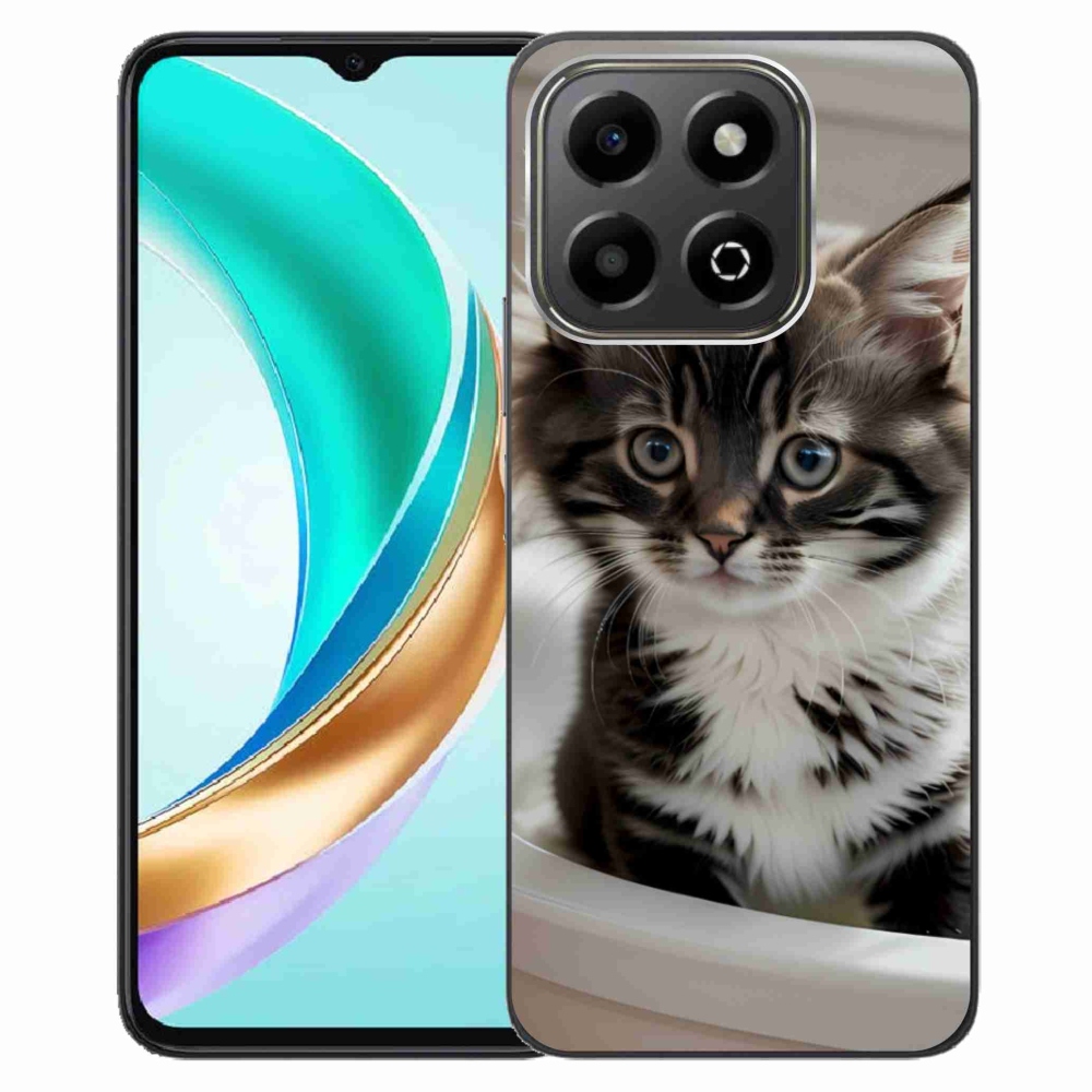 Gél borítás mmCase a Honor X6b készülékhez - kíváncsi cica