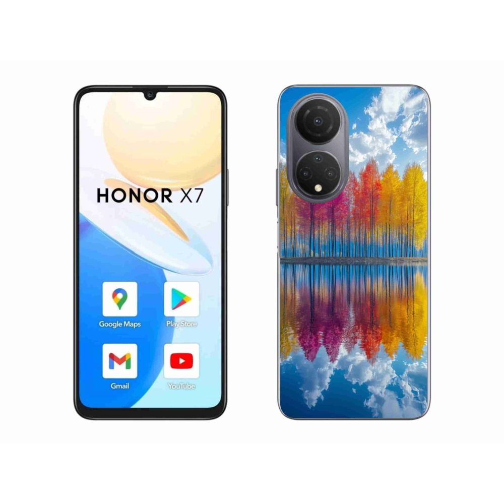 Zselés borítás mmCase a Honor X7-hez - színes fák