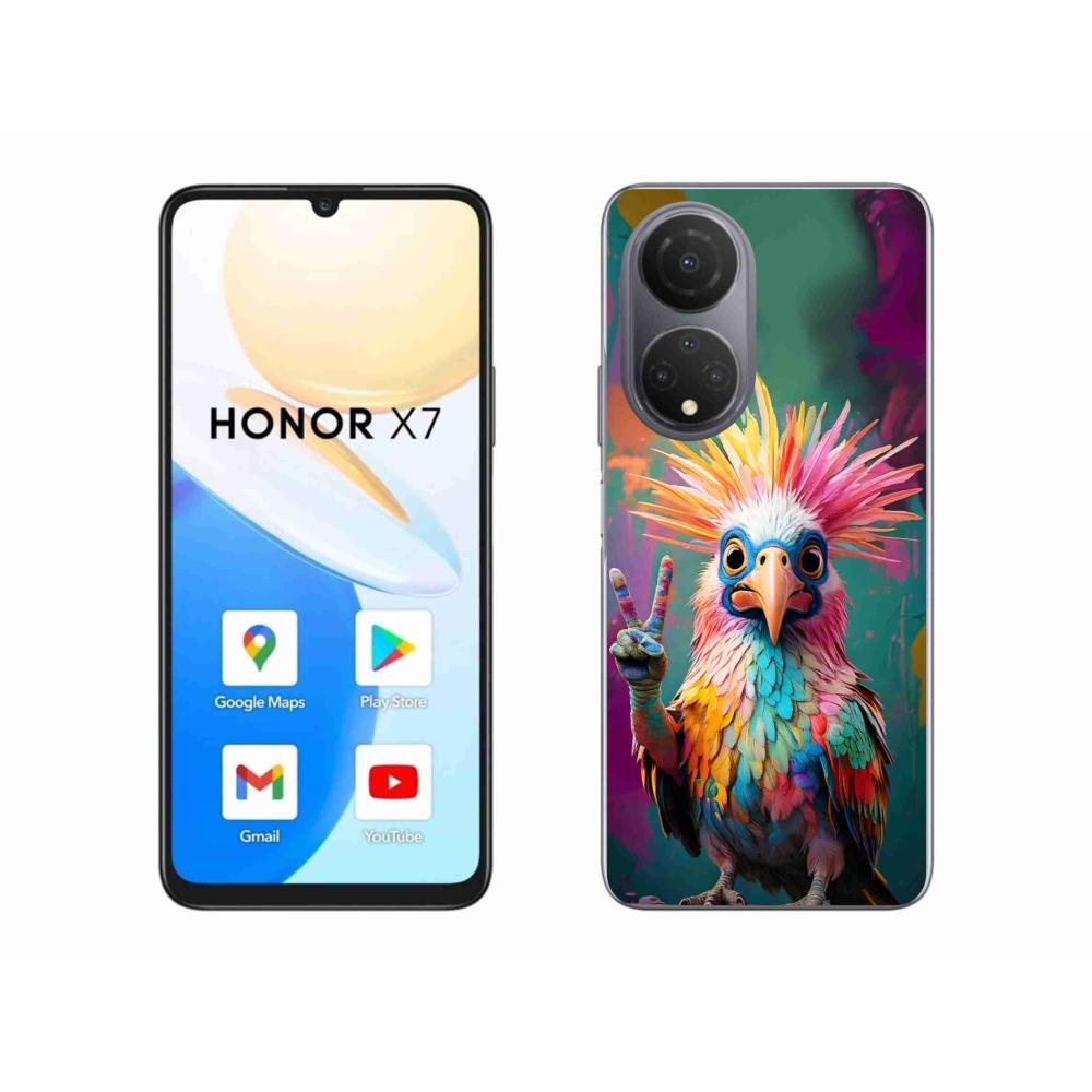Zselés borítás mmCase a Honor X7-hez - színes lázadó