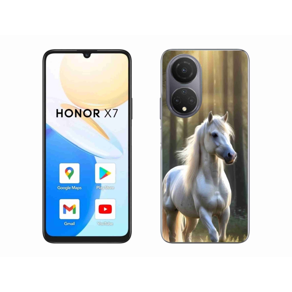 Zselés borítás mmCase a Honor X7-hez - fehér ló 3